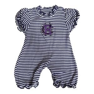 Holy Cross Embroidered Logo Romper - 3-6M